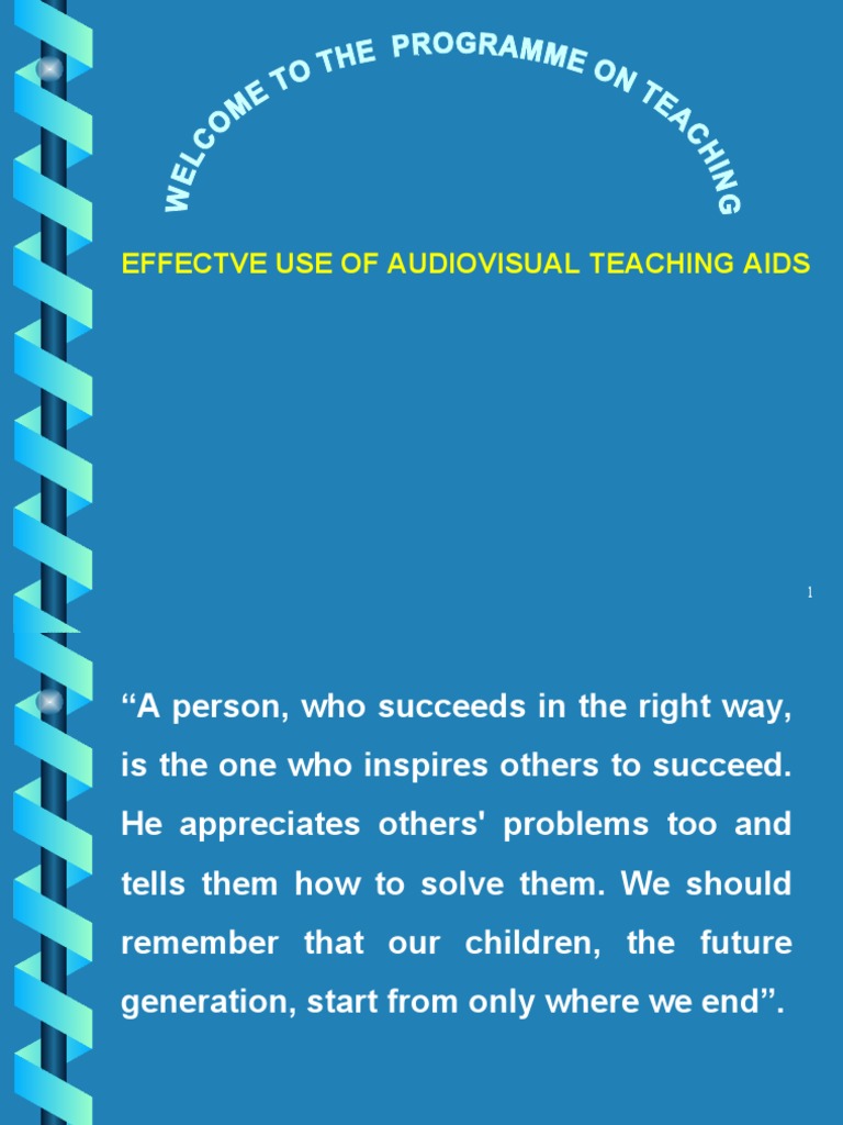 6 Effective Use of Audio Visual Aids Attention Learning
