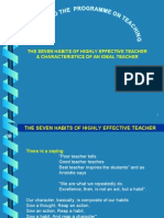 7 Habits of Highly Effective Teacher & Charact Ideal Teacher