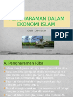 Pengharaman Dalam Ekonomi Islam