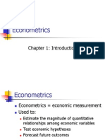 Econometrics: Chapter 1: Introduction