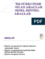 Öğreti̇m Süreci̇nde Kullanilan Araçlar Ve Görsel-İşi̇tsel Araçlar