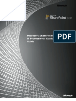 Microsoft Sharepoint 2010 It Professional Evaluation Guide