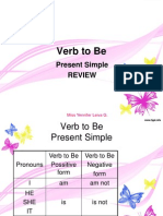 Verb to Be Present Simple