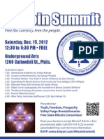 Philly Bit Coin Summit Flyer Print Able