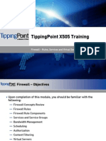 TippingPoint X505 Training - Firewall – Rules, Services and Virtual Servers