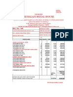 Sri Balaji Metal House: BILL No: 446