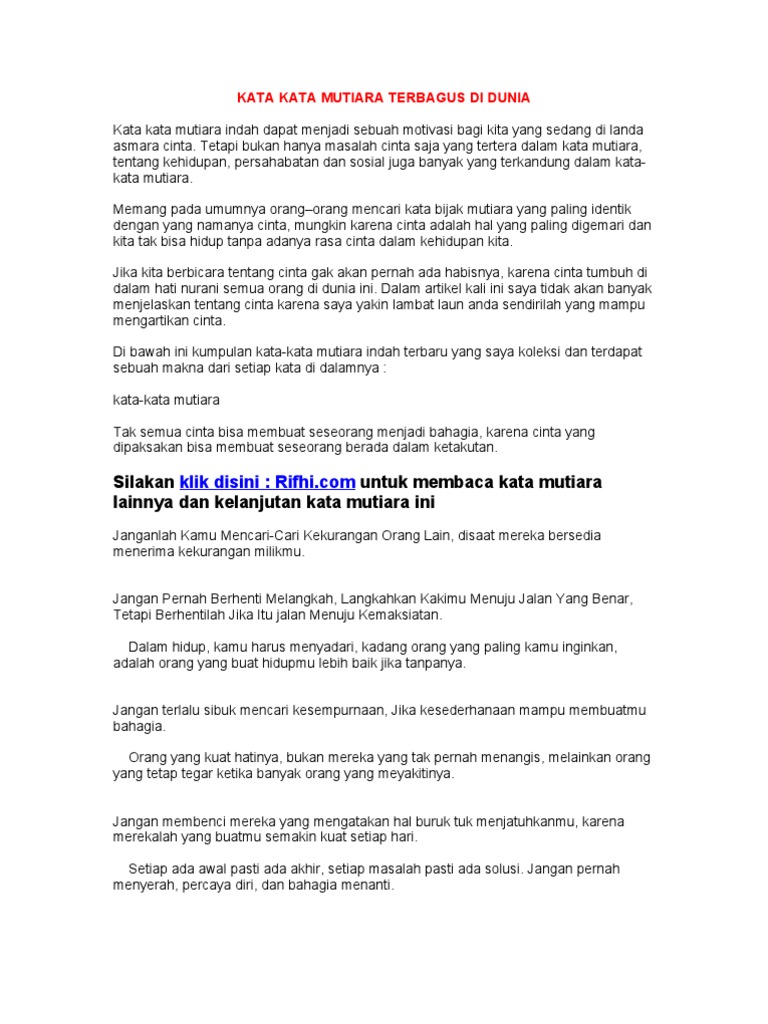 KATA KATA MUTIARA TERBAGUS DI DUNIAdoc KATA KATA MUTIARA TERBAGUS DI DUNIAdoc