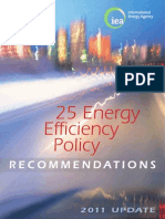 25 Energy Efficiency Policy - 2011 Update
