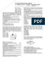 Avaliação de Física - 1º Ano F e G - Professor Roberto Nunes