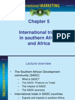 International Trade in Southern Africa and Africa