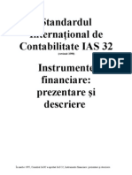 IAS Standardul International de Contabilitate IAS 32