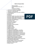 Subiecte Examen Final