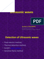 Ultrasonic Waves: Ass - Prof. A. TITUS SAMUEL