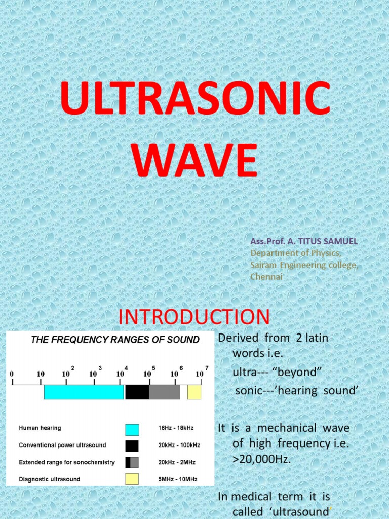 Introduction To USW PDF Piezoelectricity Ultrasound