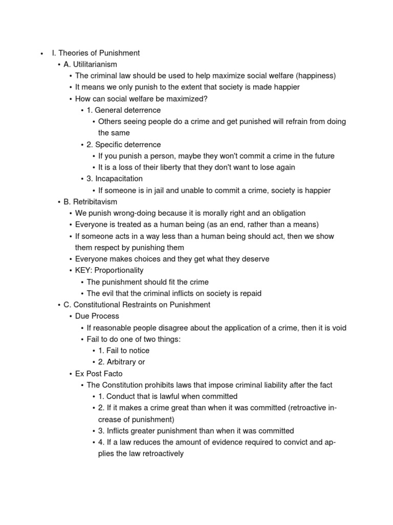 BARBRI Criminal Law Outline Mens Rea Recklessness (Law)