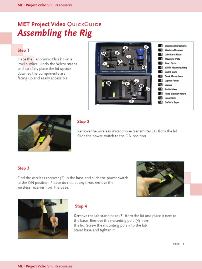 QuickGuide - Assembling The Rig | PDF