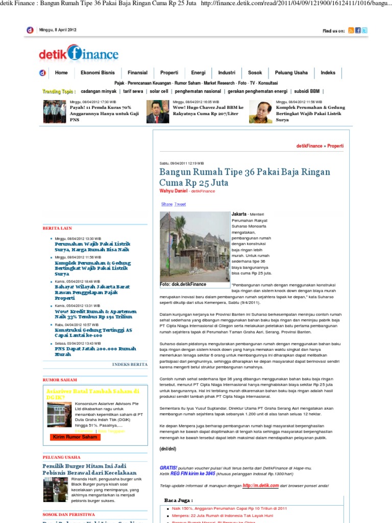  Biaya  Baja  Ringan  Rumah  Type 36 Berbagai Rumah 