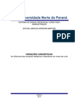 Trabalho de Portfolio - Variações Linguísticas