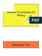 Skeleton Frameworks For Writing