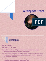 Writing For Effect