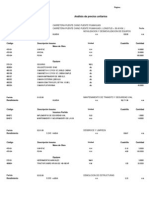 Analisis de Precios Unitarios