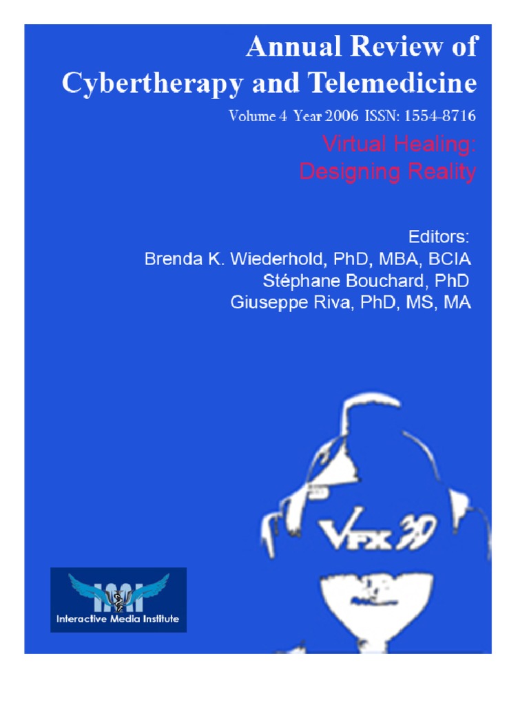 Annual Review of CyberTherapy and Telemedicine, Volume 4, Summer 2006 PDF Psychological Trauma Posttraumatic Stress Disorder