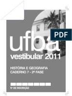 Prova de Geografia - UFBA