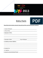 BAFA Entry Form