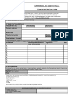 KU Intra Mural 5 Aside Registration Form (New Logo)