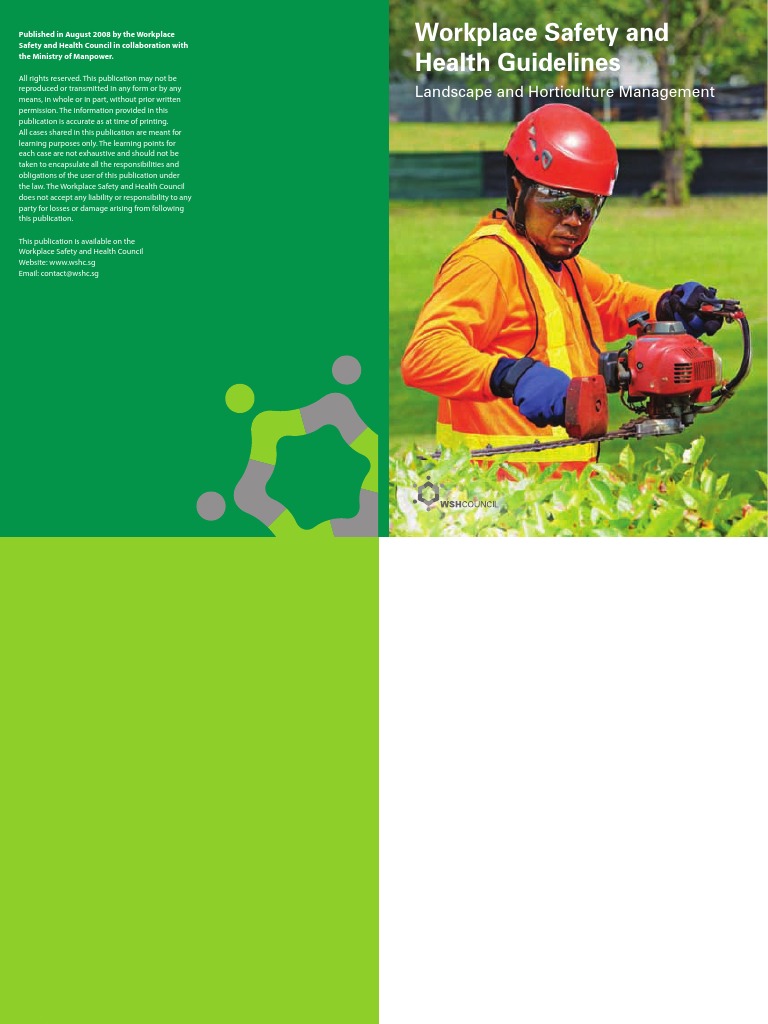 WSH Guidelines Landscape and Horticulture Management PDF Pruning