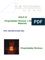 Aula - 19 - Propriedades Térmicas e Elétricas