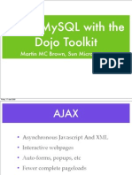 Using MySQL With The Dojo Toolkit