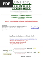 Aula 13 - Reacoes de Subst. Nucleofilica