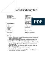 Quiche or Strawberry Tart