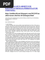 Download Analisis Kasus Abortus Di Kalangan Remaja Perkotaan Di Indonesia by Rizal Esofagus SN116534565 doc pdf
