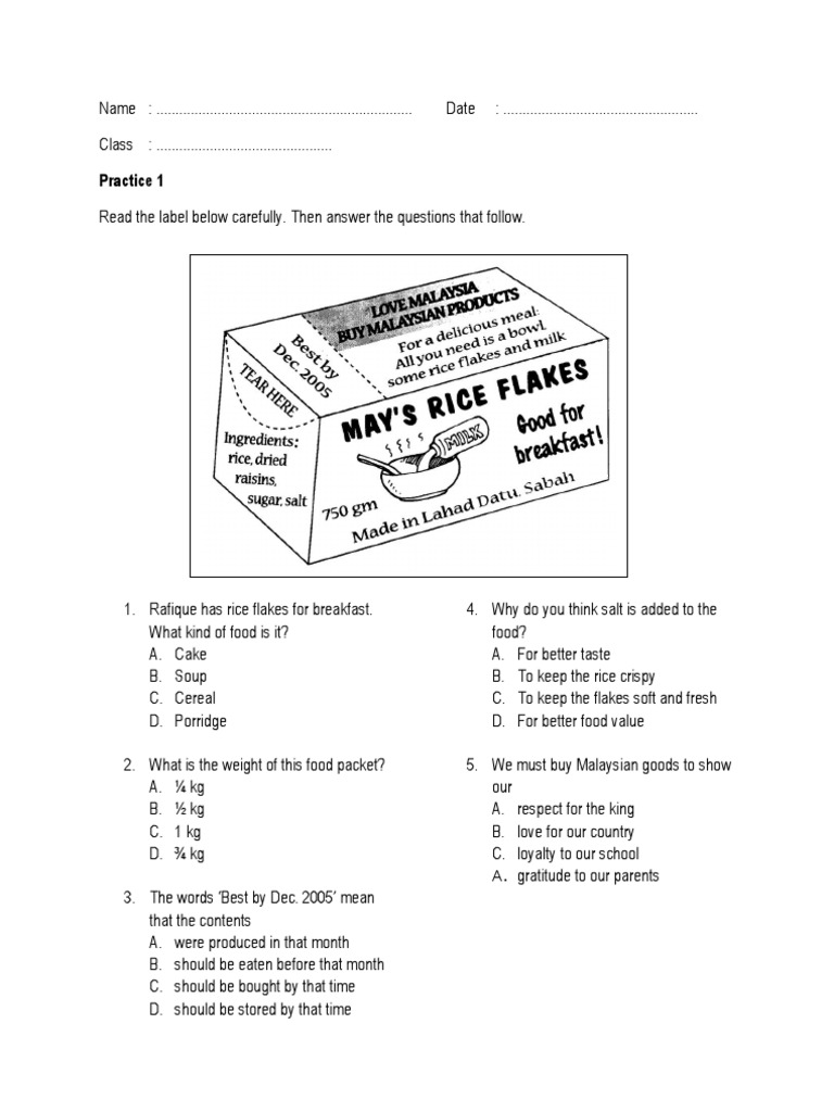 Food and Activity Survey Questions | PDF | Sports & Recreation