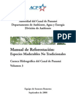 Manual de reforesta-ción Volumen 3 especies no tradicionales