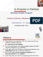 Litracy & Education Progress in Pakistan.