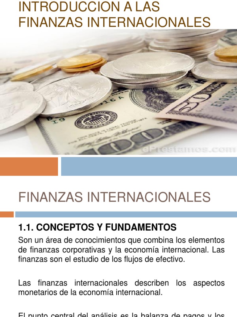 Introducción a Finanzas Internacionales | PDF | Tipo de cambio ...