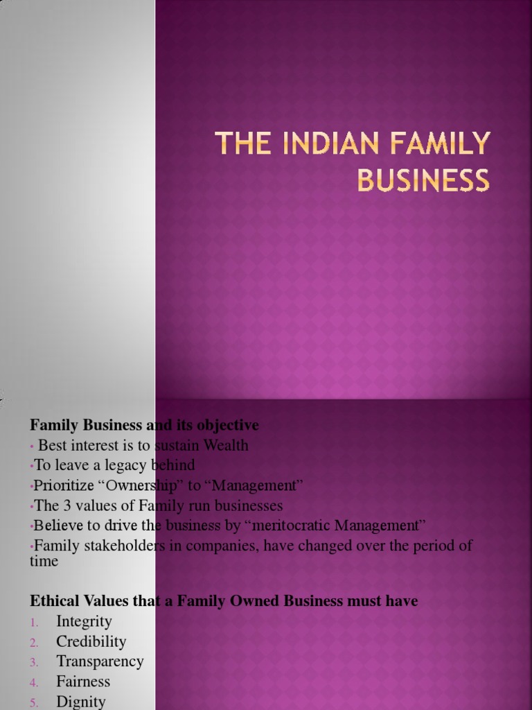 Indian Family Business | PDF | Investor | Ownership