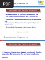 Desenvolvimento Da Linguagem Oral Atividades Para Trabalhar a Oralidade