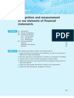 Recognition and Measurement of The Elements of Financial Statements