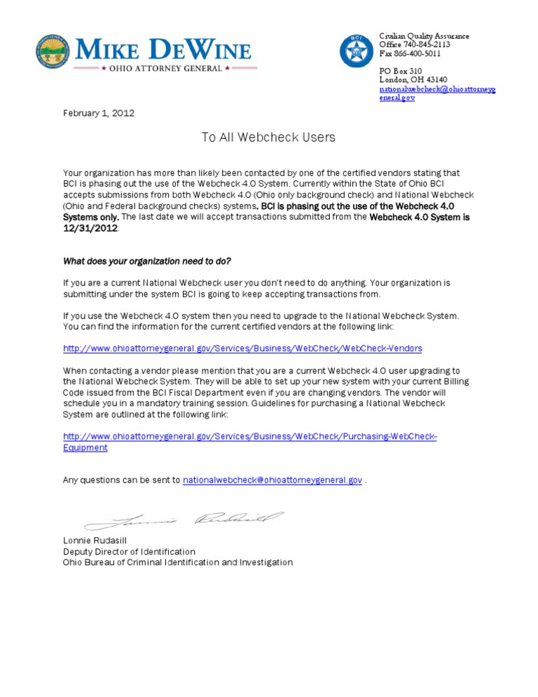 Upgrade from Webcheck 4.0 to National Webcheck | PDF | Finance & Money ...