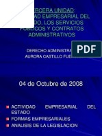 04 Oct Actividad Empresarial Del Estado, Servicios Publicos y Cont Adm