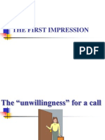 The First Impression in Sales Call