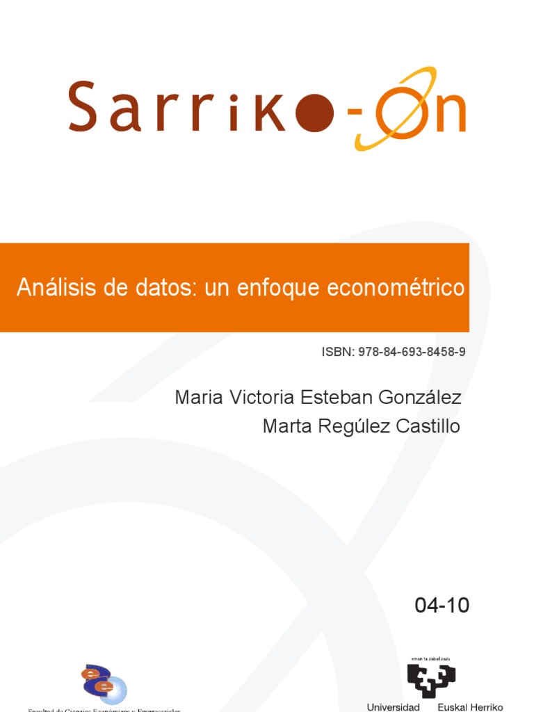 Técnicas Avanzadas en Econometría | PDF