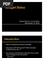 FY 2014 Budget Status Final Corrected