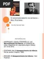 desaparecimento da infancia