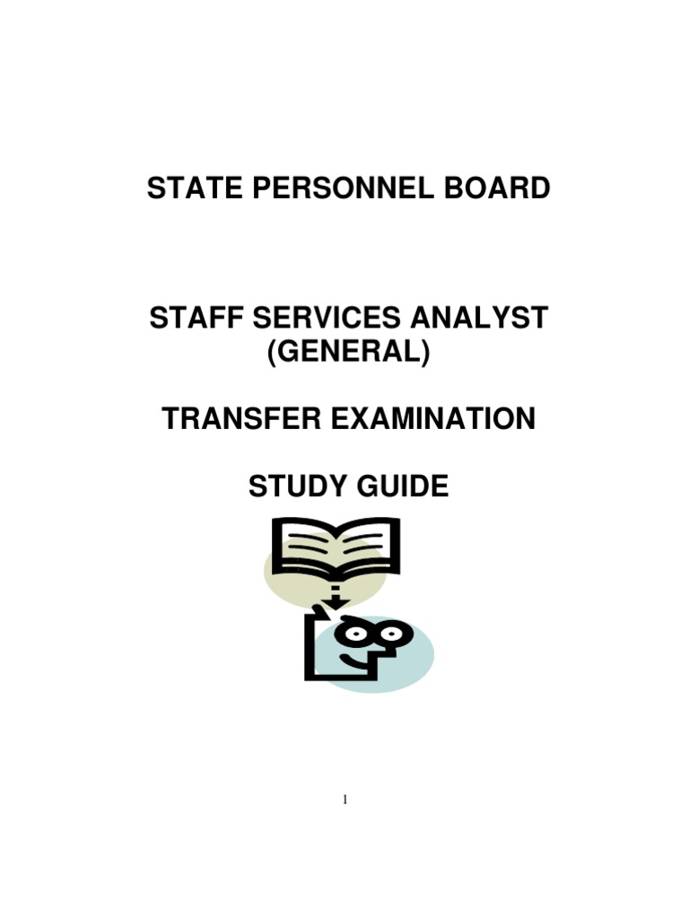 Staff Services Analyst Transfer Exam Studyguide Test (Assessment
