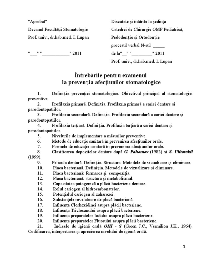 PAB intrebari examen